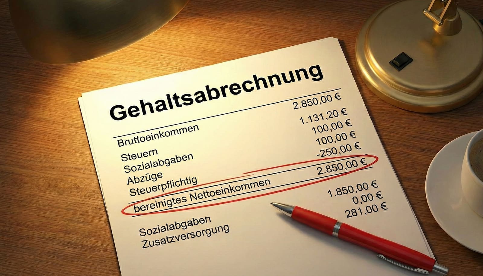 Bereinigtes Nettoeinkommen: Berechnung im Unterhaltsrecht