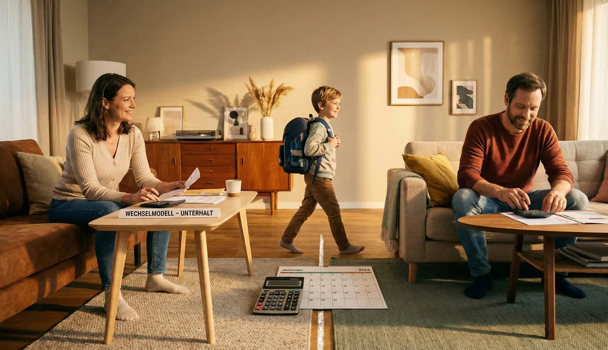 Wechselmodell: So funktioniert der Unterhalt - Unterhaltsberechnung im Wechselmodell anhand eines