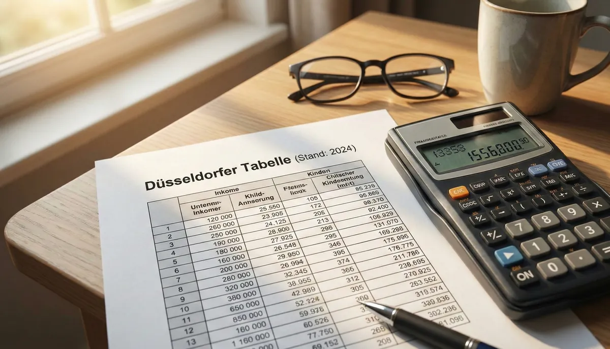 Düsseldorfer Tabelle 2025: Neue Werte & Regeln - Die Düsseldorfer Tabelle 2025 bringt wichtige Ände
